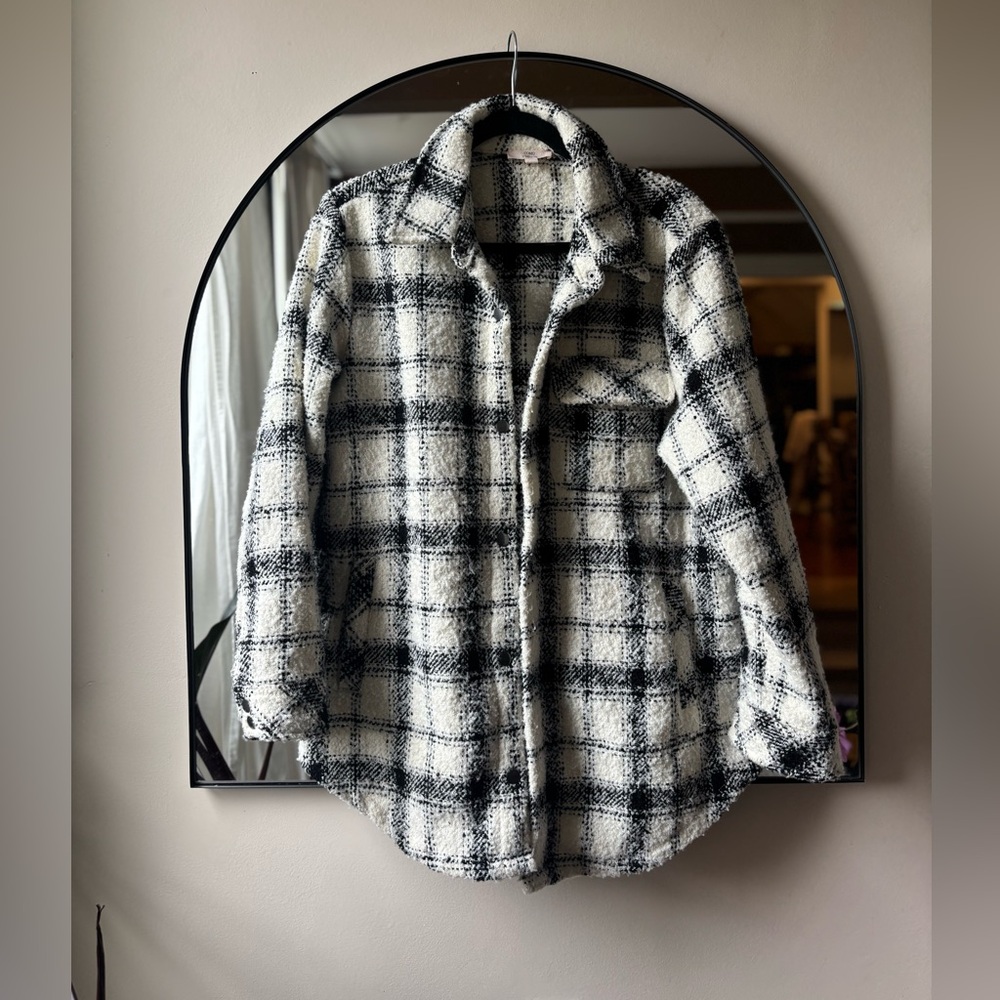COMO VINTAGE | plaid shacket | size medium - Picture 2 of 6
